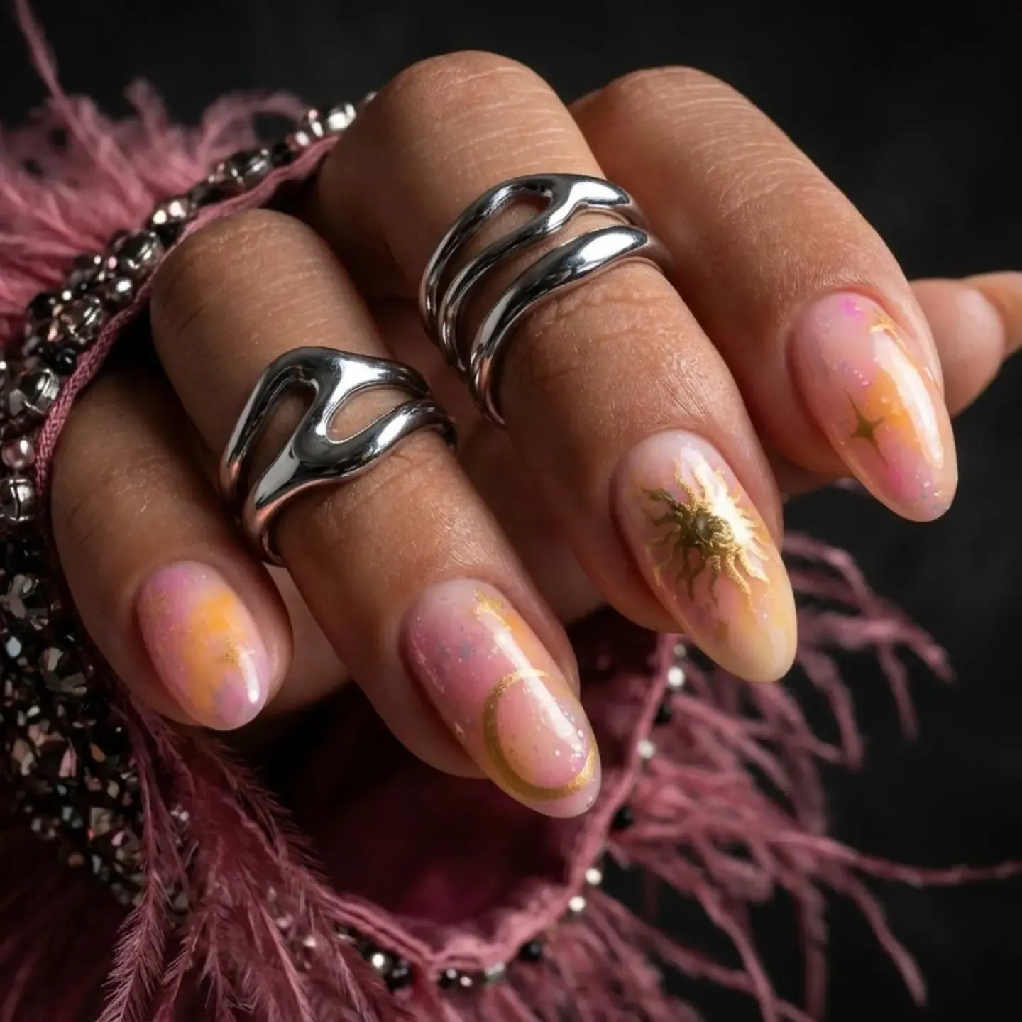 Glitter Nail Design 16 — ImagiNails Zürich
